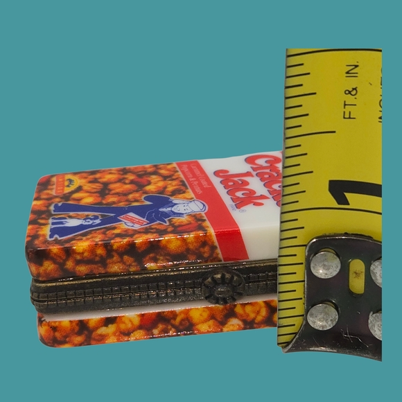 Cracker Jack Porcelain Hinged Box Orig. Whistle Borden | Midwest of Cannon Falls - Picture 9 of 9